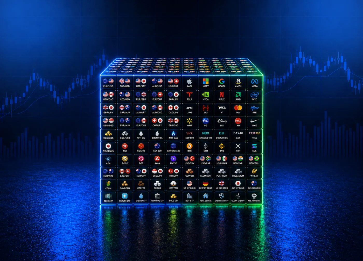 250+ Tradable Instruments