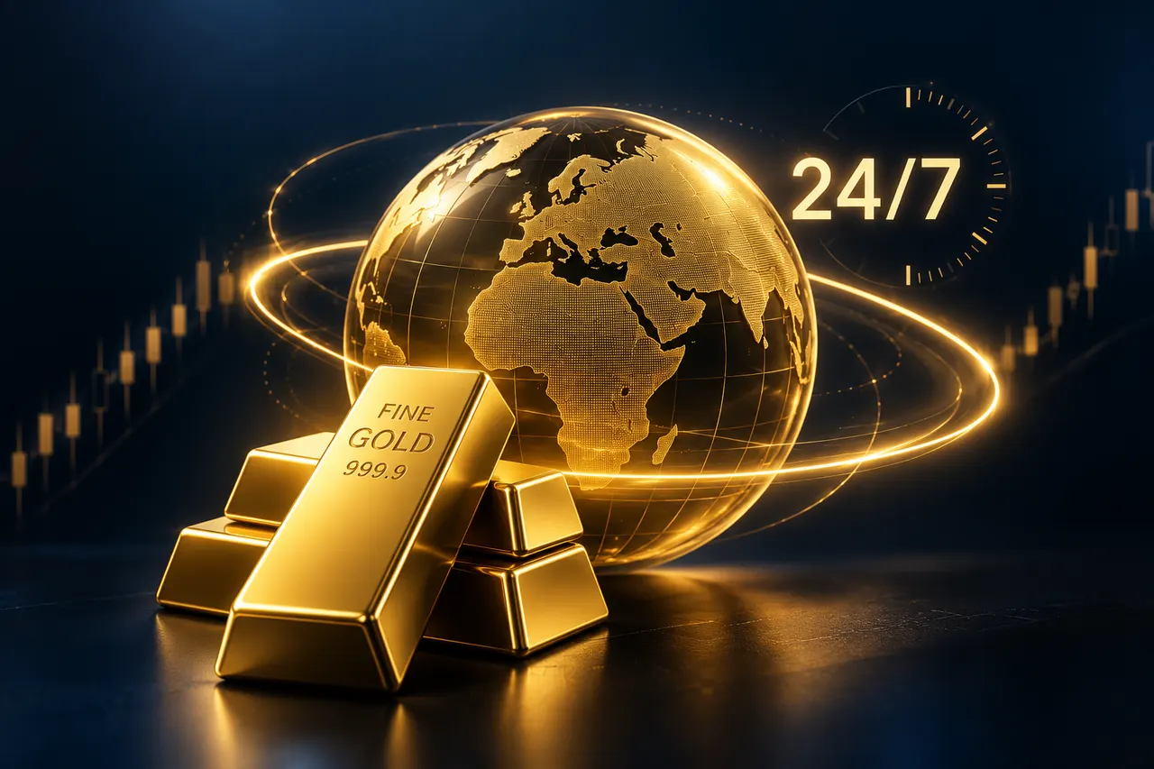 Tradez l'or 24/7