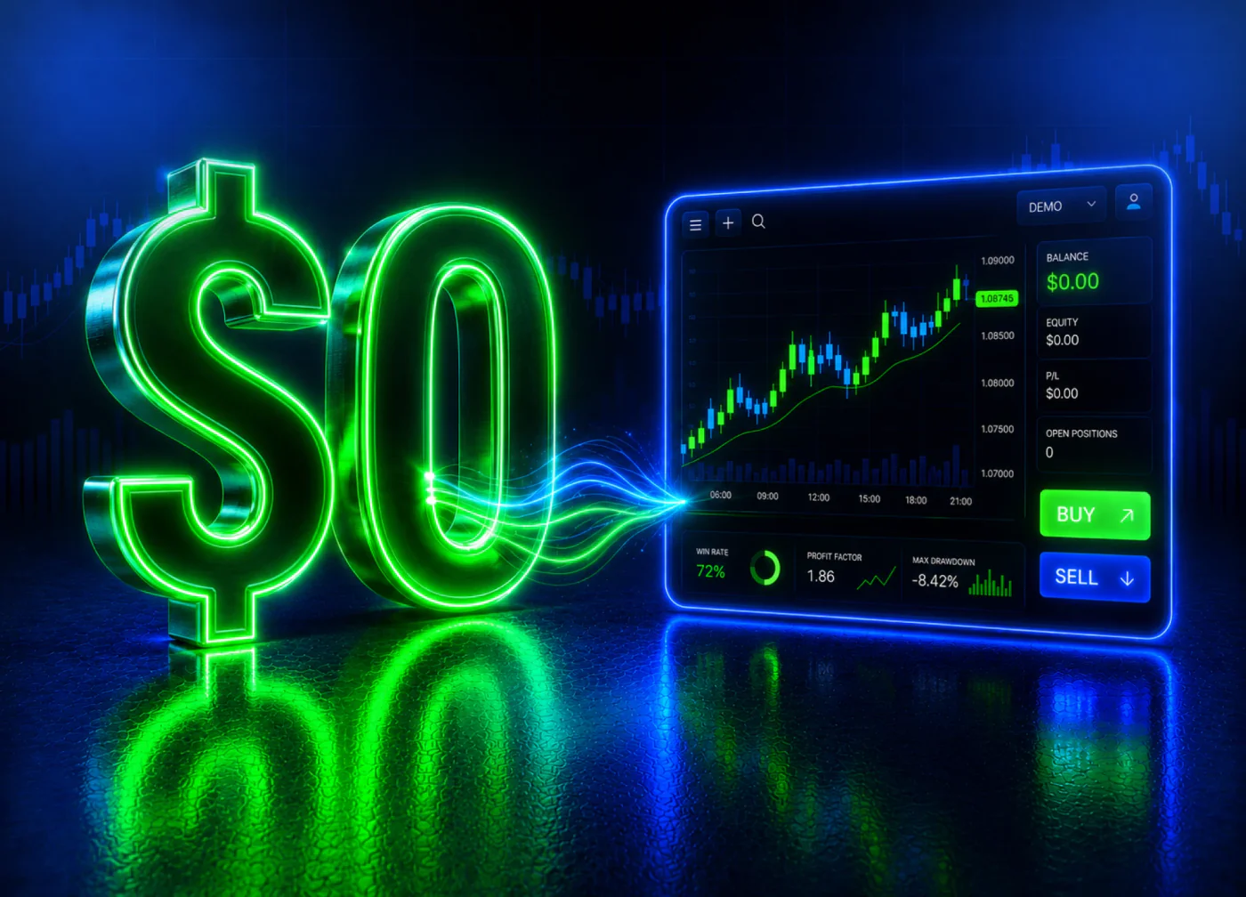 Start with $0